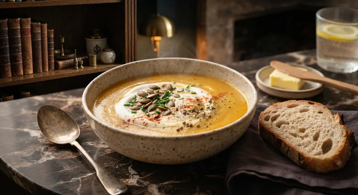Creamy Carrot & Lentil Soup
